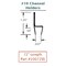Gordon Brush Double-ended Applicator Brush 1/2" Tapered1/2" Flat Hog Bristle w 10072SS - alternate 2